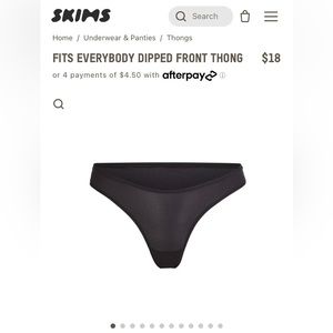 Skims Fits Everybody Dipped Front Thong